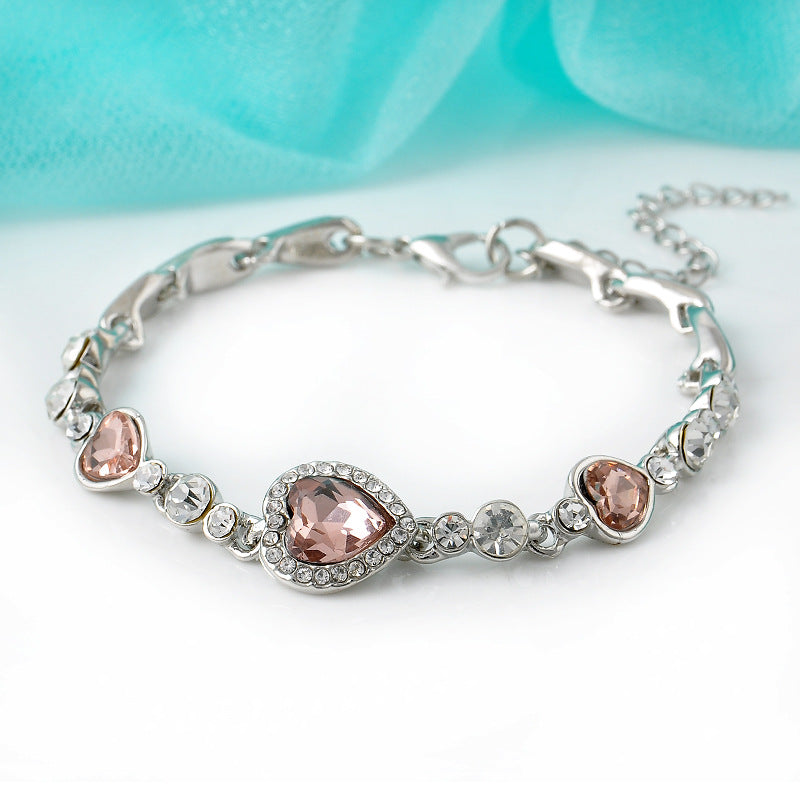 Heart Cross Crystal Bracelet - product image 5