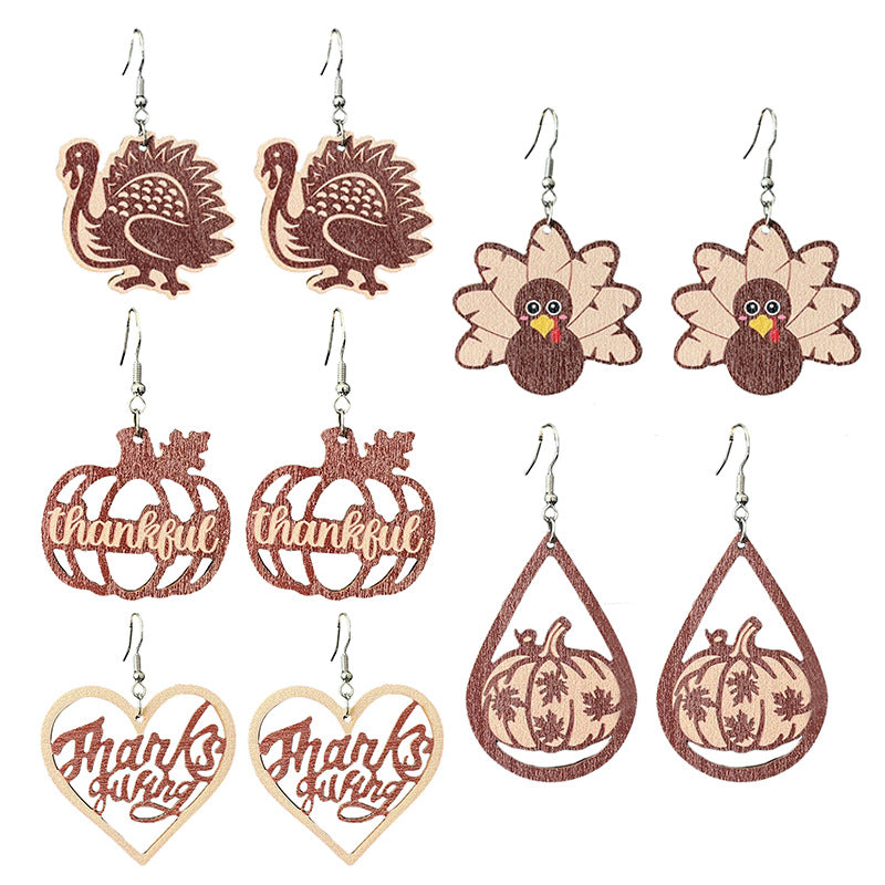 Cross Wood Earrings for Women - product image 1
