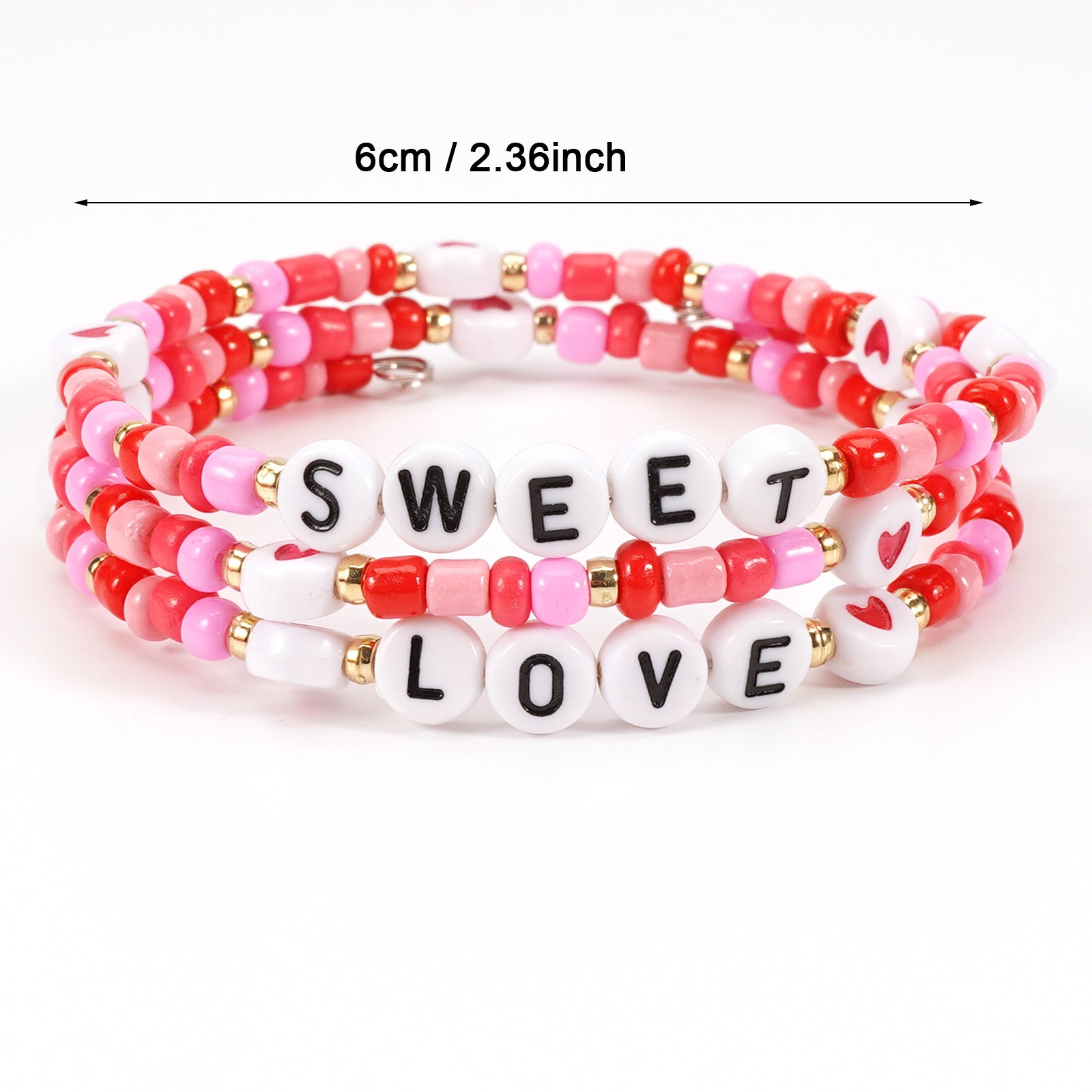 Heart Beaded Bracelet