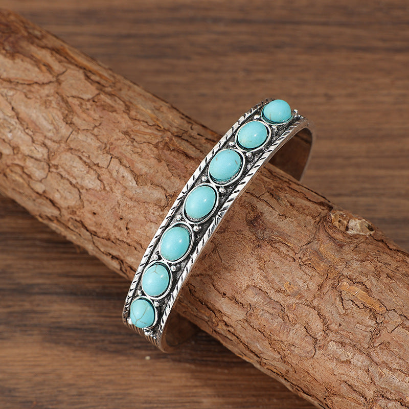 Turquoise Boho Cross Bracelet - product image 9