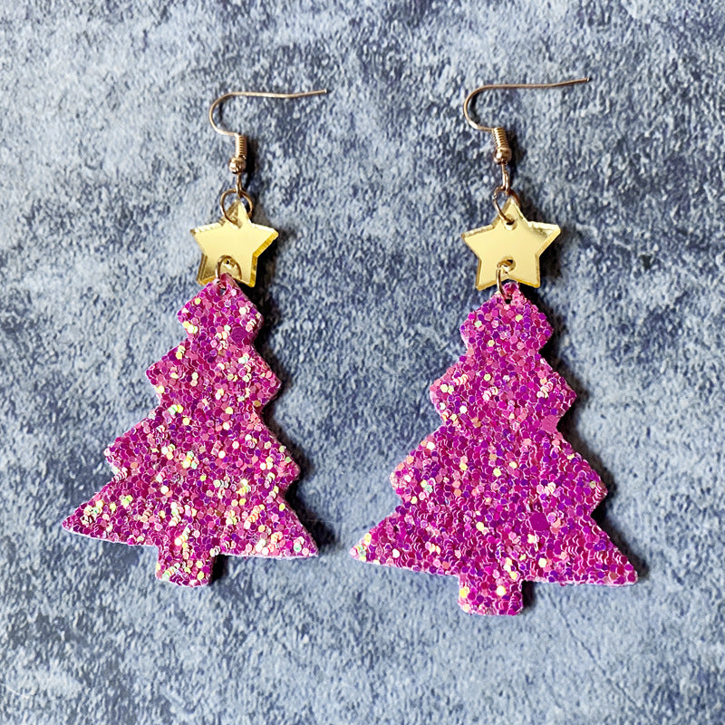 Leather Acrylic Earrings - product image 6