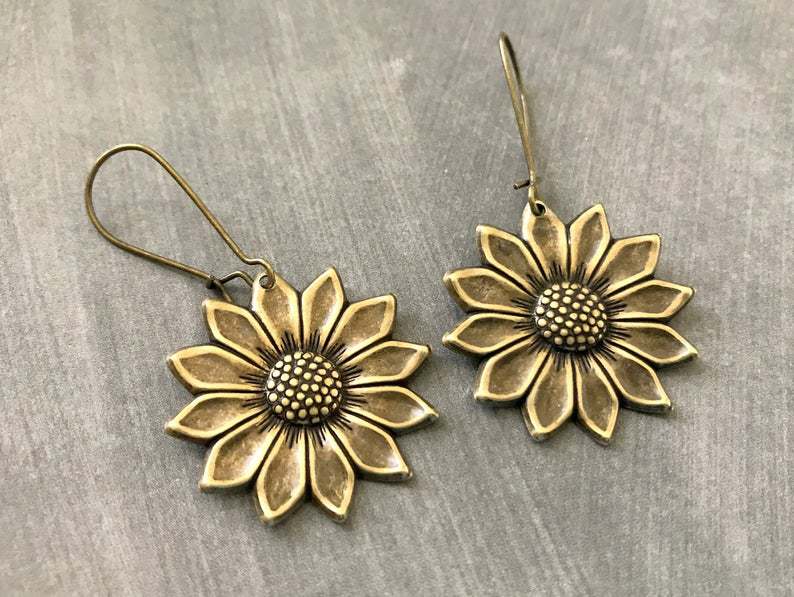 Vintage Floral Cross Earrings - product image 18
