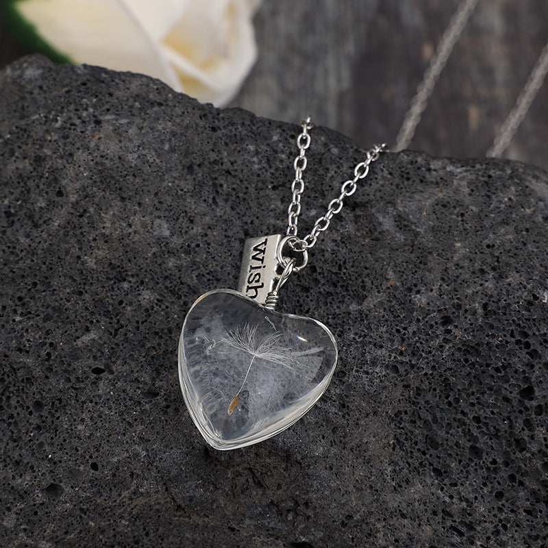 Heart Cross Crystal Necklace - product image 3