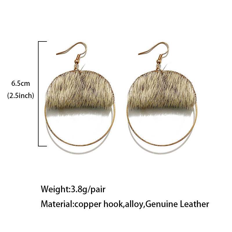 Boho Cross Leather Earrings - product image 4