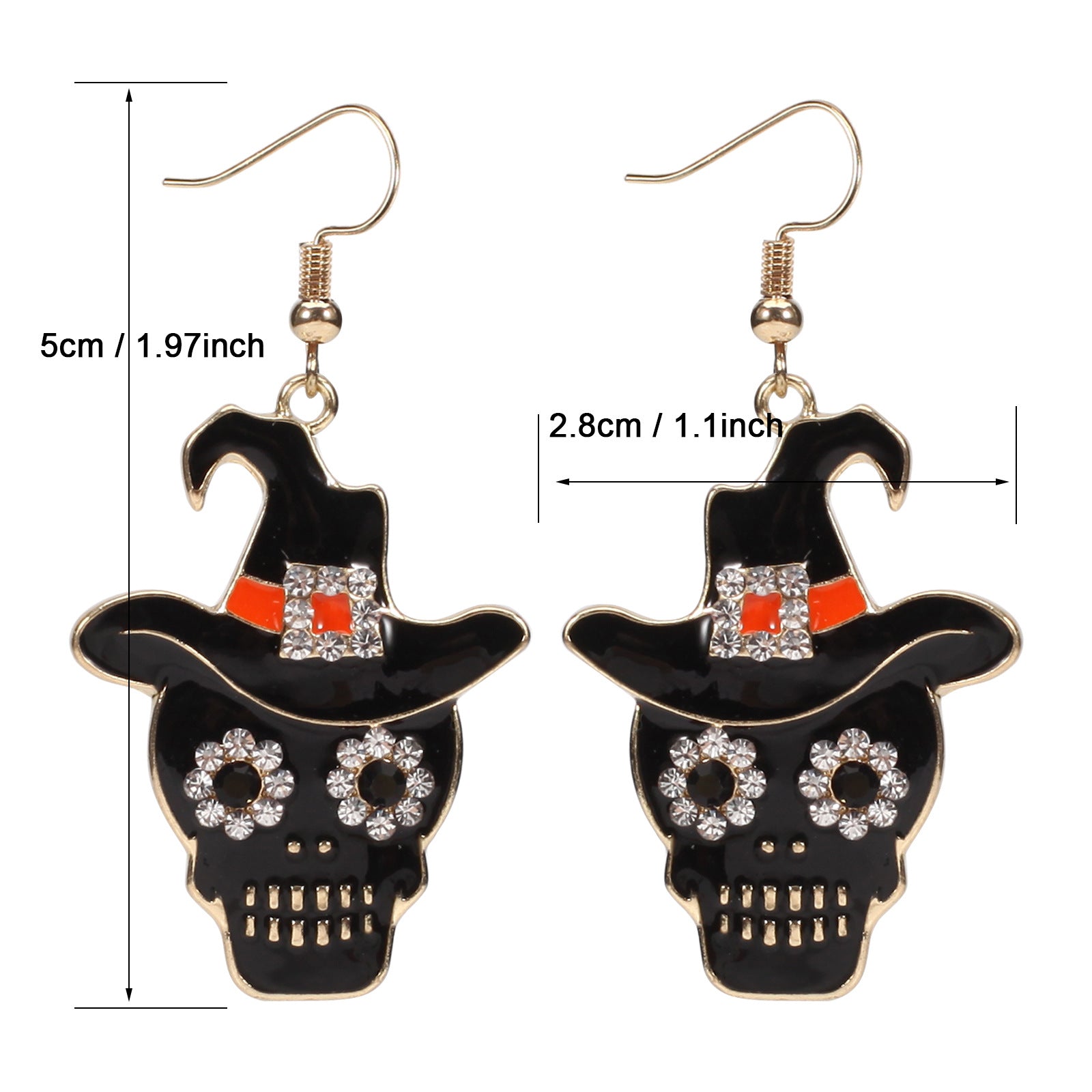 Halloween Earrings Featuring A Little Cat - A Screaming Ghost - A Pumpkin - A - product image 14