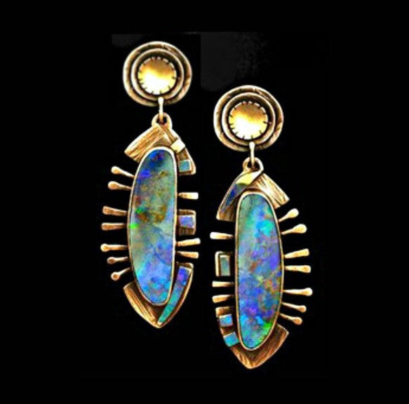 Earrings Inlaid with Sea Blue Topaz for Women Creative Rotating Water Drop - product image 49