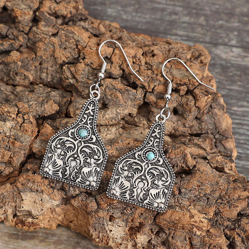 Turquoise Cross Earrings - product image 4