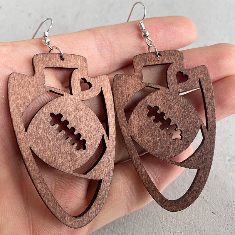 Statement Cross Wood Earrings - product image 4