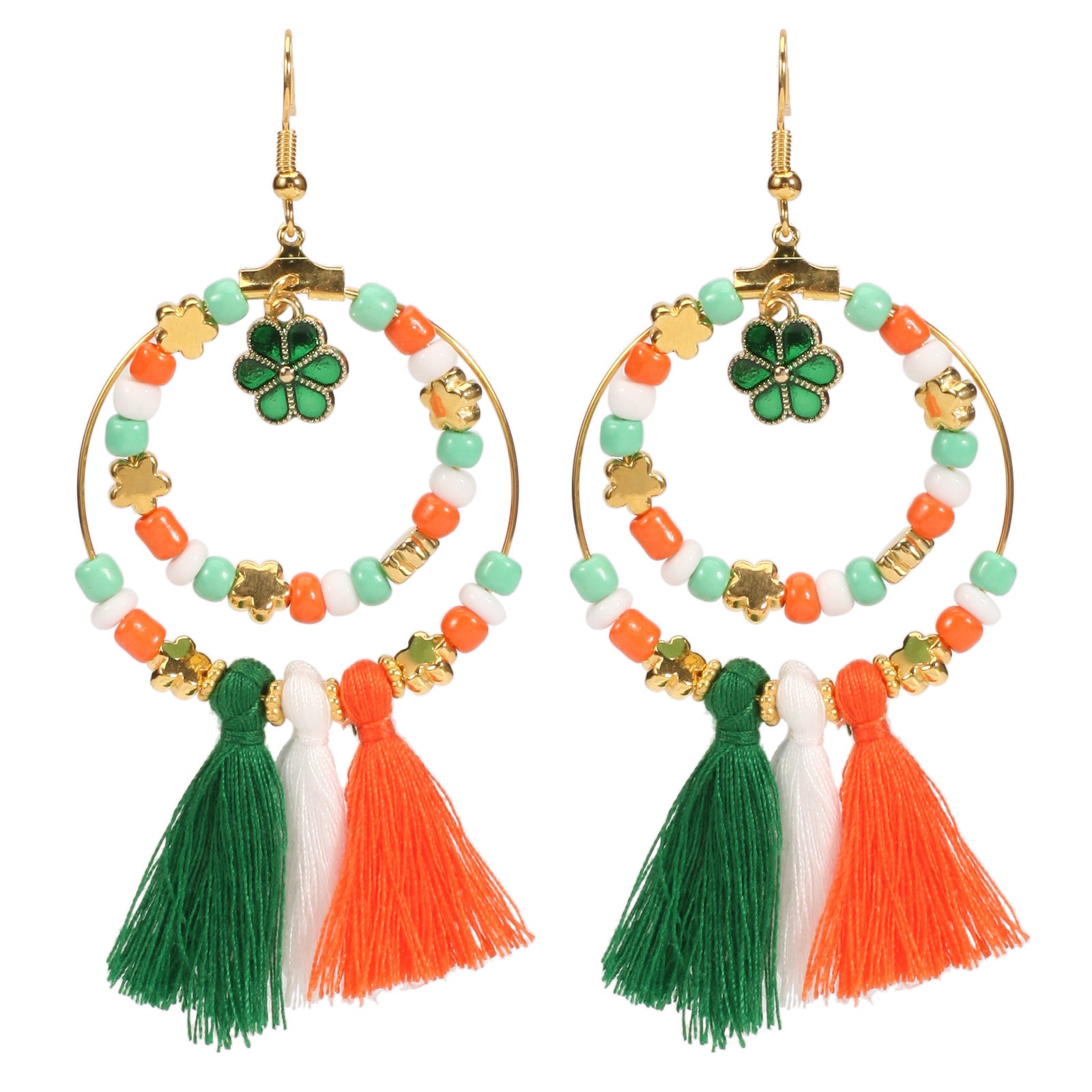 Wine Glass Beaded Crystal Earrings - product image 7