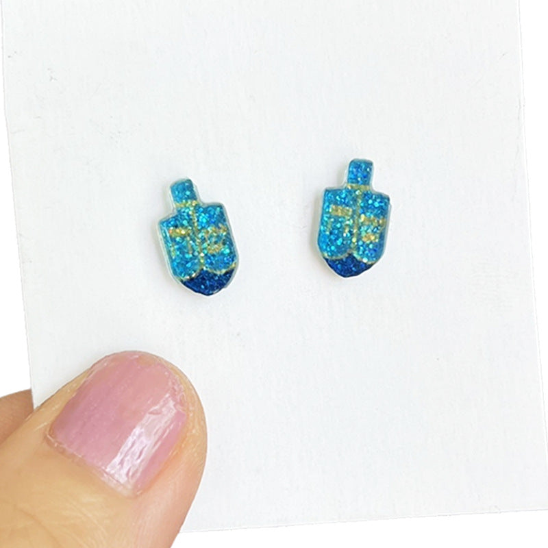 Supply Women's Fashion Earrings - Hanukkah Candlestick Star - Small and - product image 2