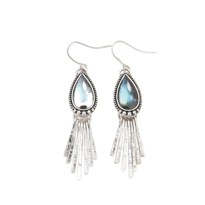 Turquoise Boho Vintage Earrings - product image 5