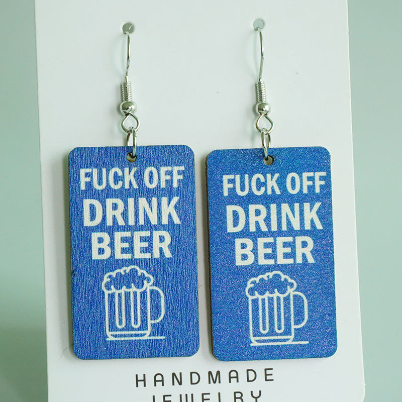 Cross Wood Earrings - product image 16