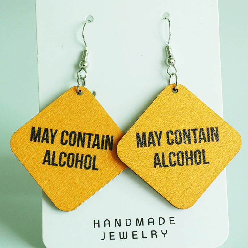 Cross Wood Earrings - product image 23