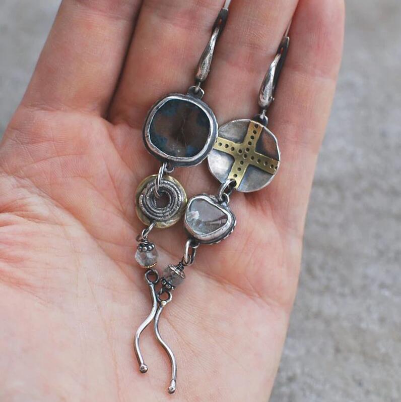 Vintage Cross Earrings for Women - product image 2