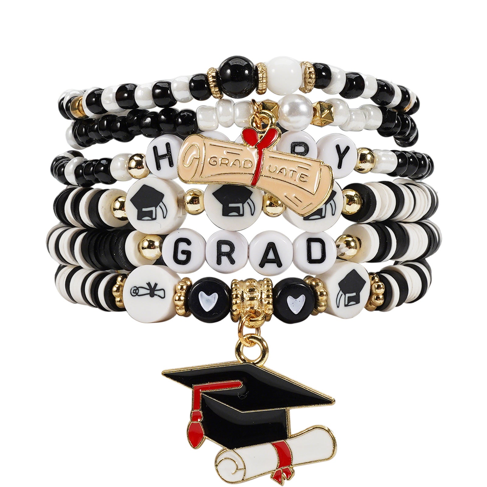 Back-to-school Season Bracelet Book and Graduation Cap A+fraction Ruler - product image 5