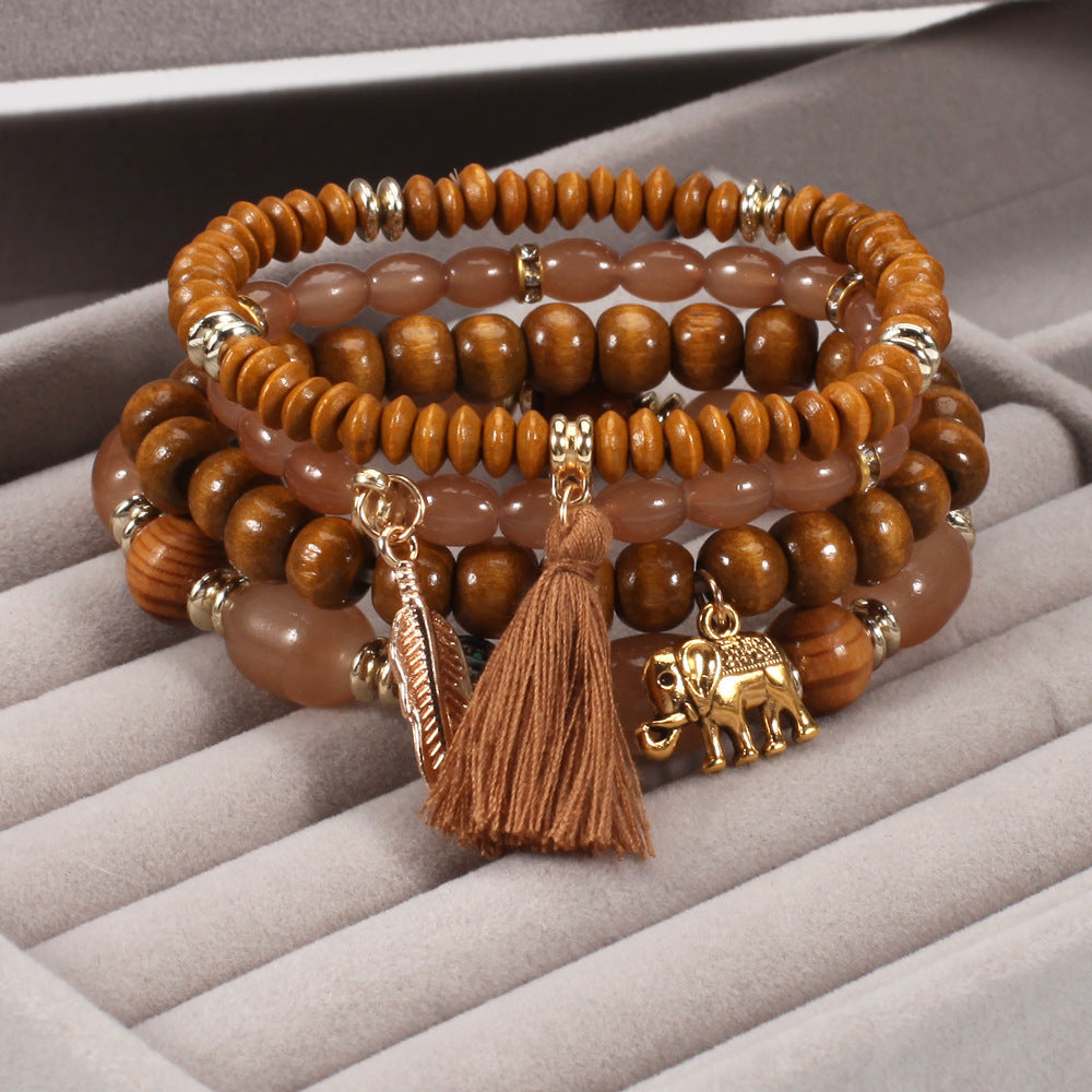 Boho Wood Beaded Necklace - product image 18