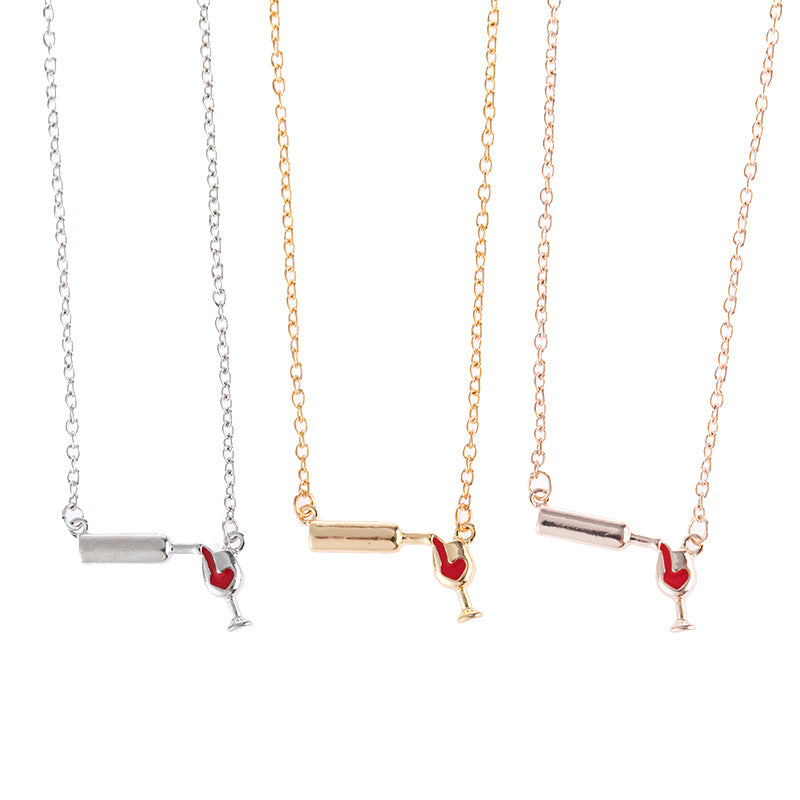Heart Wine Glass Necklace for Women - product image 13