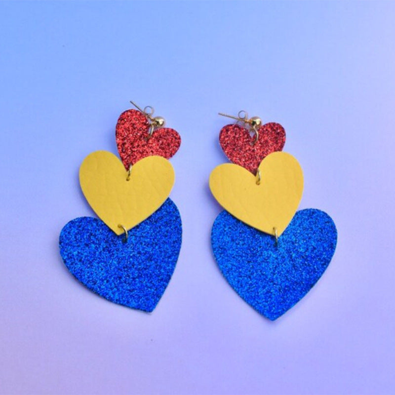 Heart Leather Earrings - product image 10