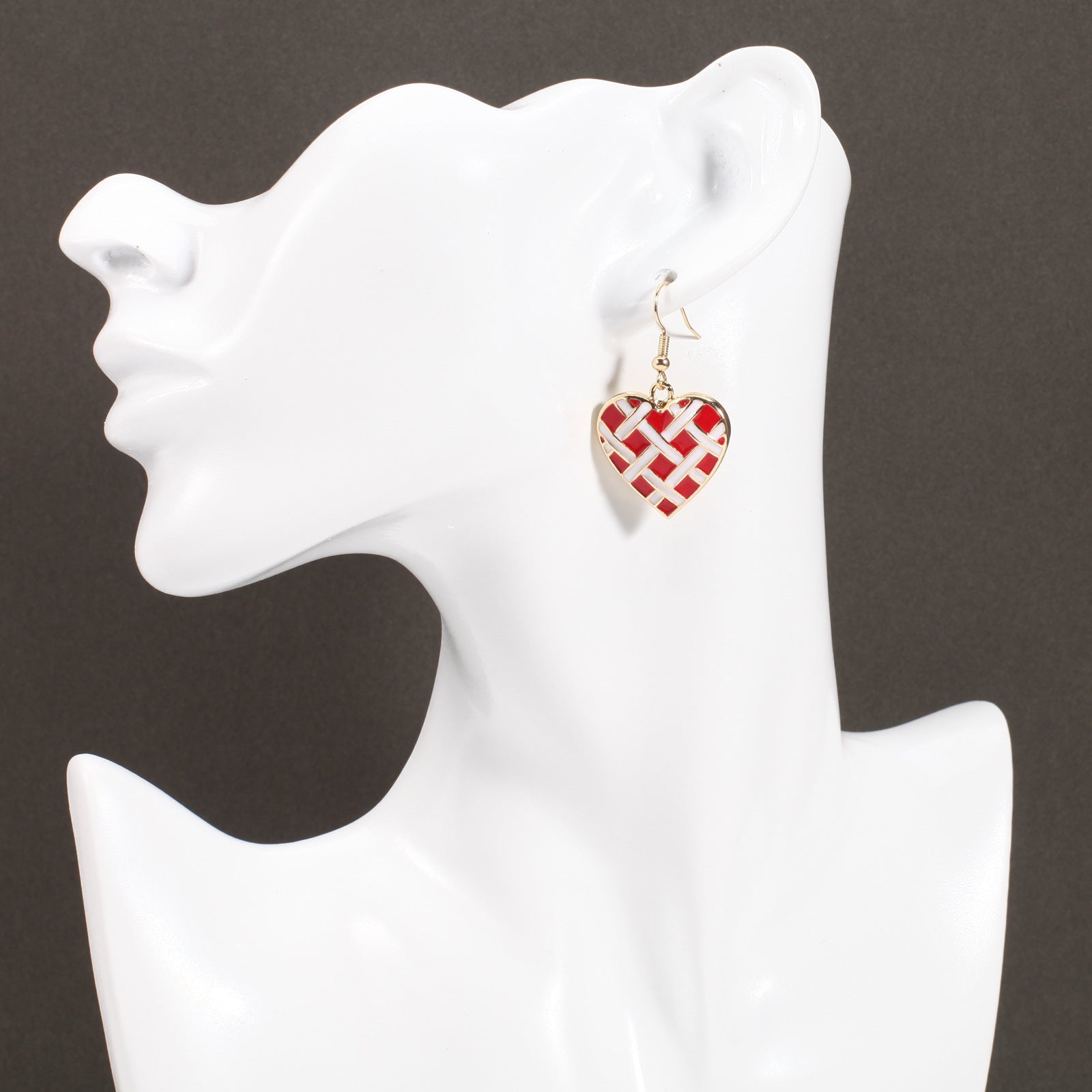 Heart Cross Crystal Earrings - product image 33