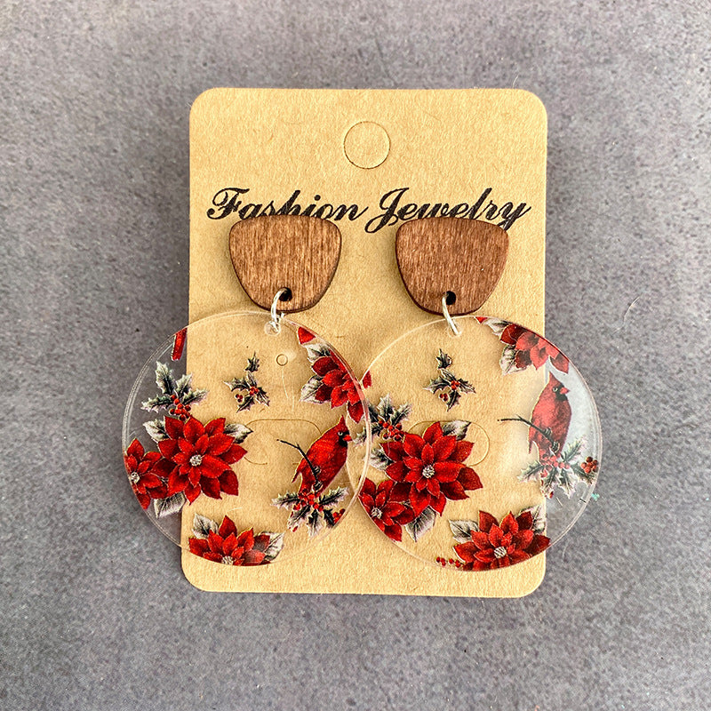 Cross Acrylic Earrings - product image 2