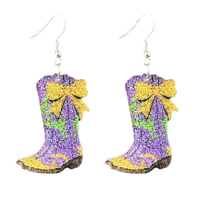 Supply Women's Accessories: Carnival Sparkling Parade Earrings - Boots - Map - product image 2