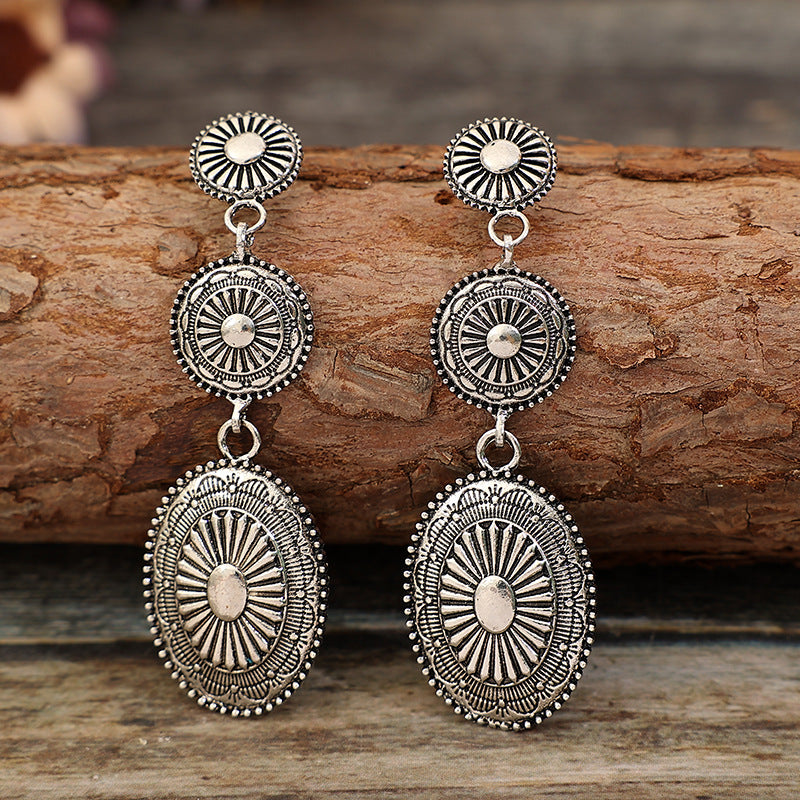 Boho Vintage Cross Earrings - product image 6