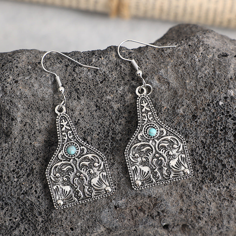 Turquoise Cross Earrings - product image 6