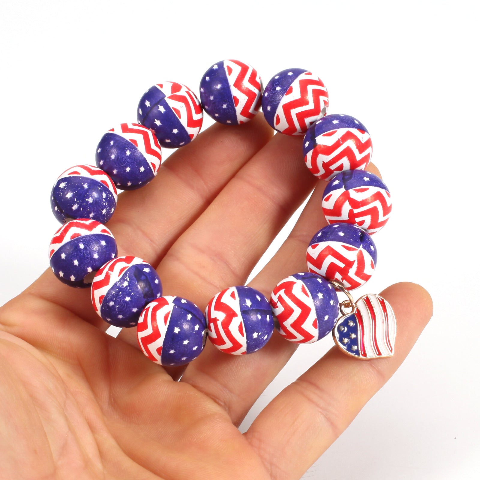 Flag Wood Beaded Bracelet - product image 16