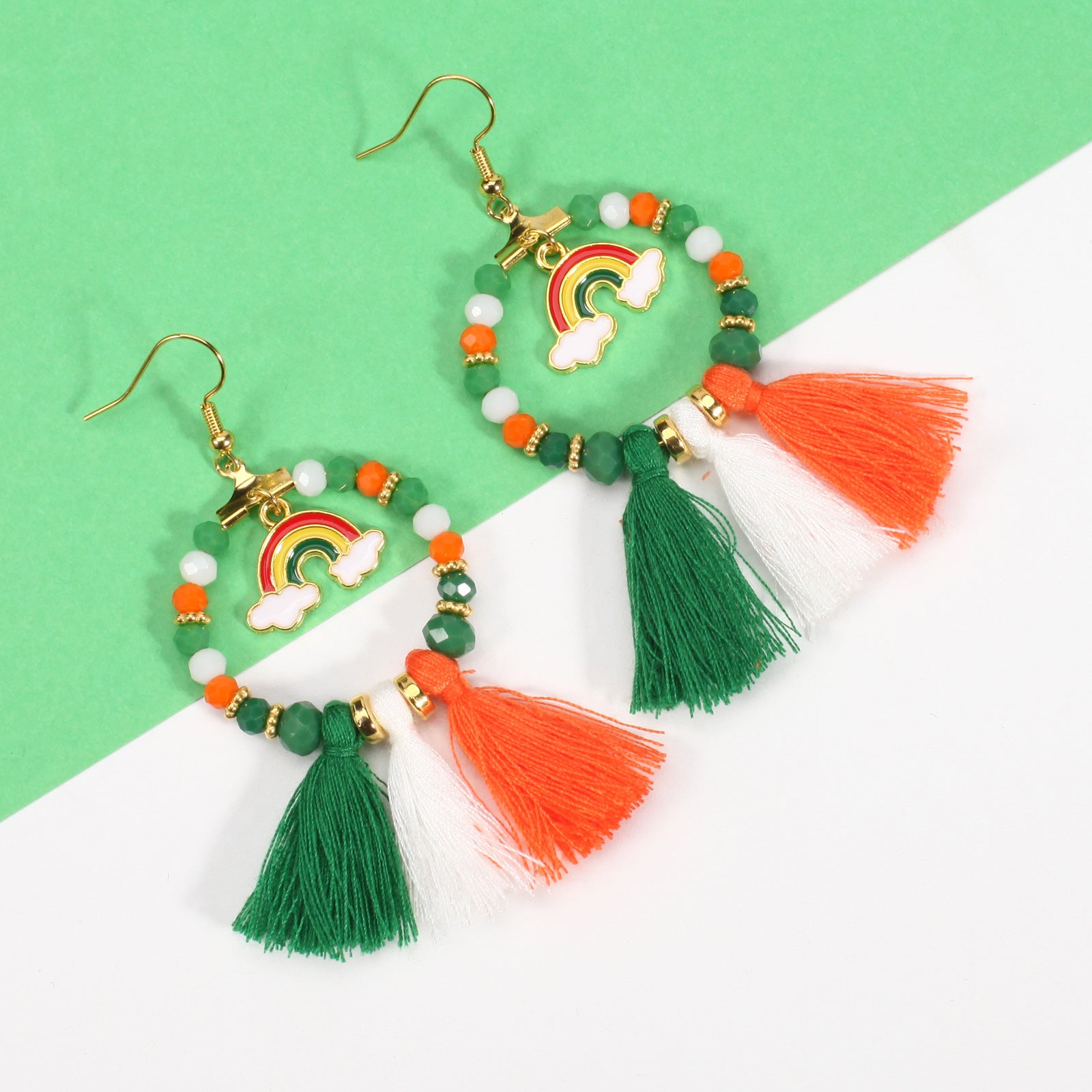 Wine Glass Beaded Crystal Earrings - product image 36