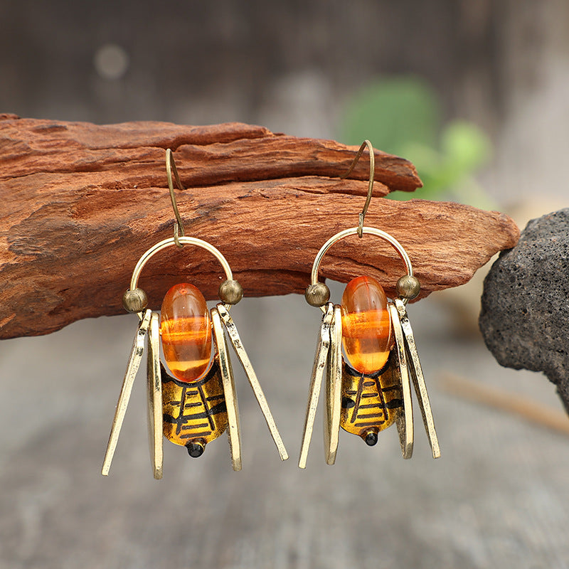 Vintage Cross Bee Earrings - product image 2