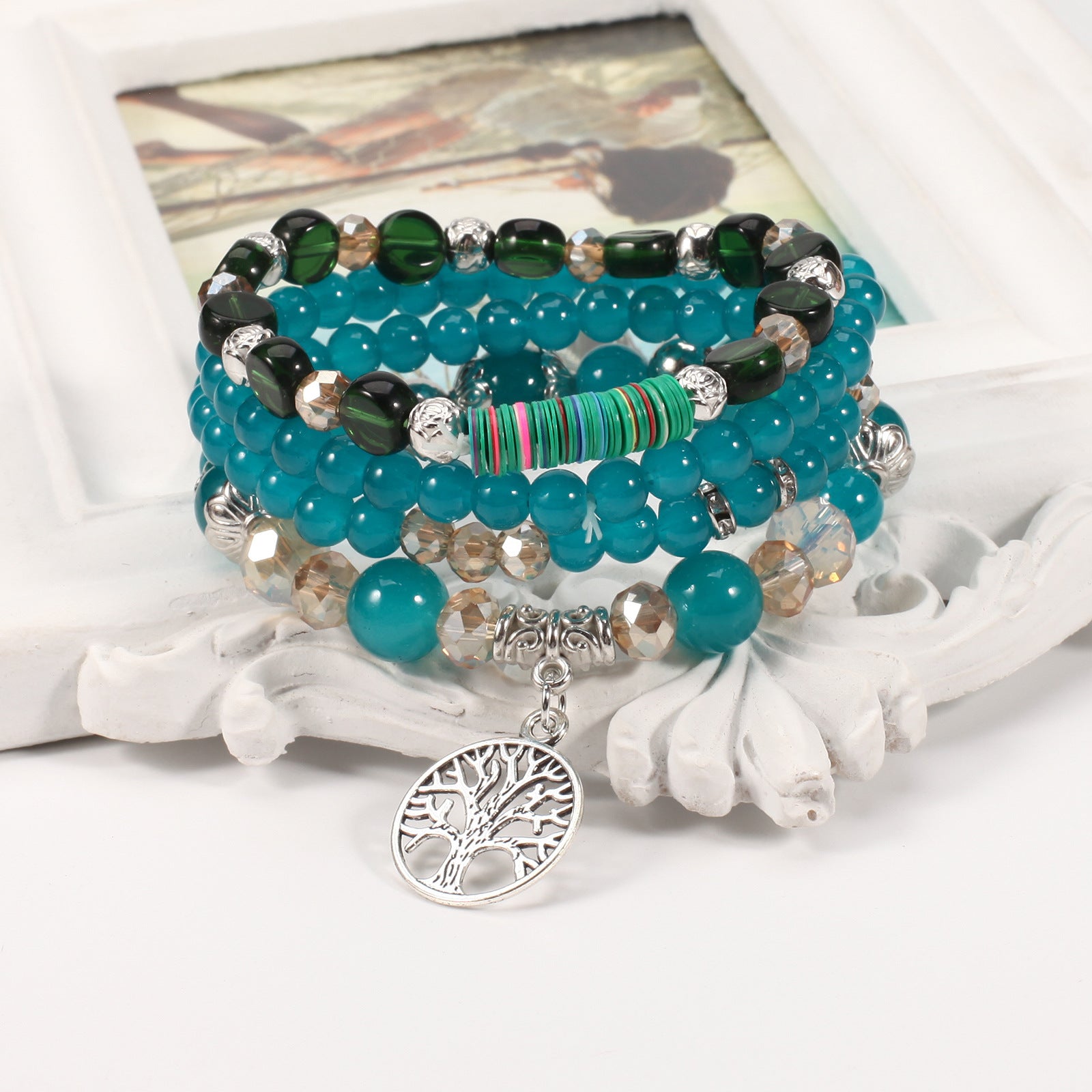 Boho Beaded Crystal Jewelry Set - product image 18