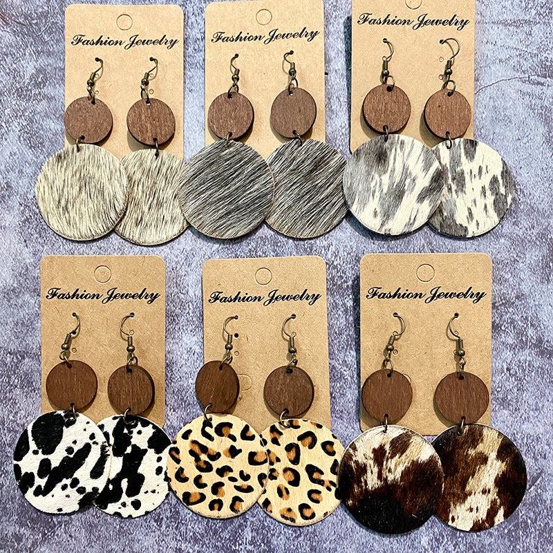Western Boho Vintage Horse Cross Earrings - product image 1