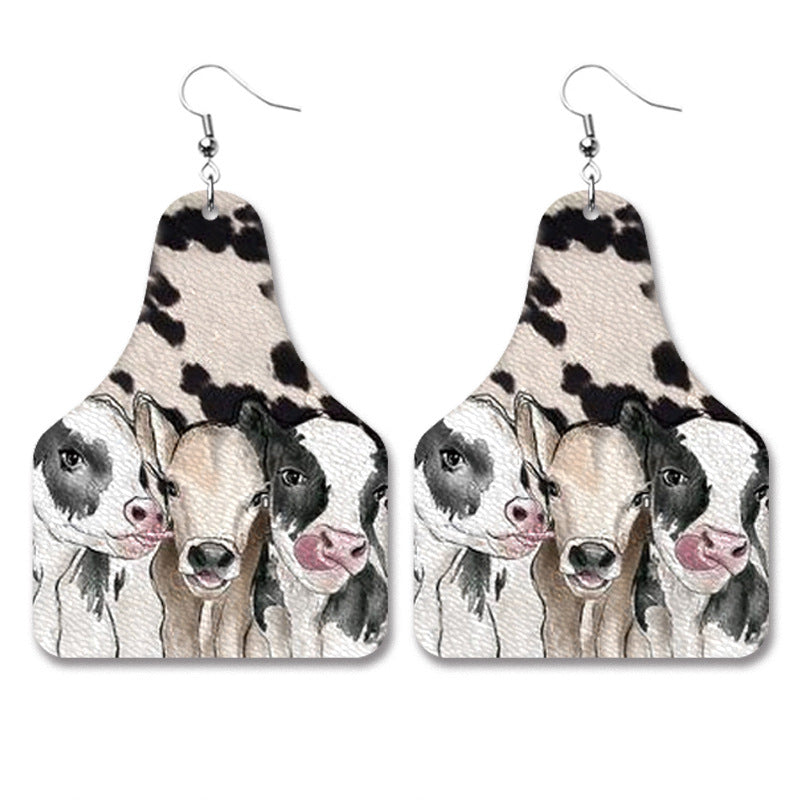 Western Vintage Leather Earrings - product image 8