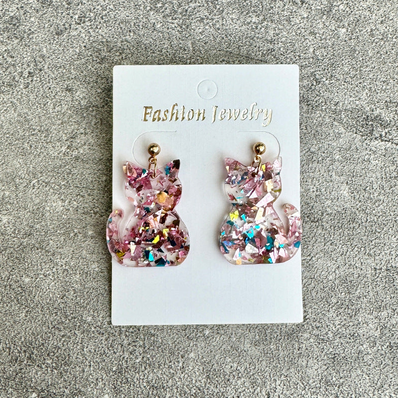 Cross Acrylic Earrings - product image 2