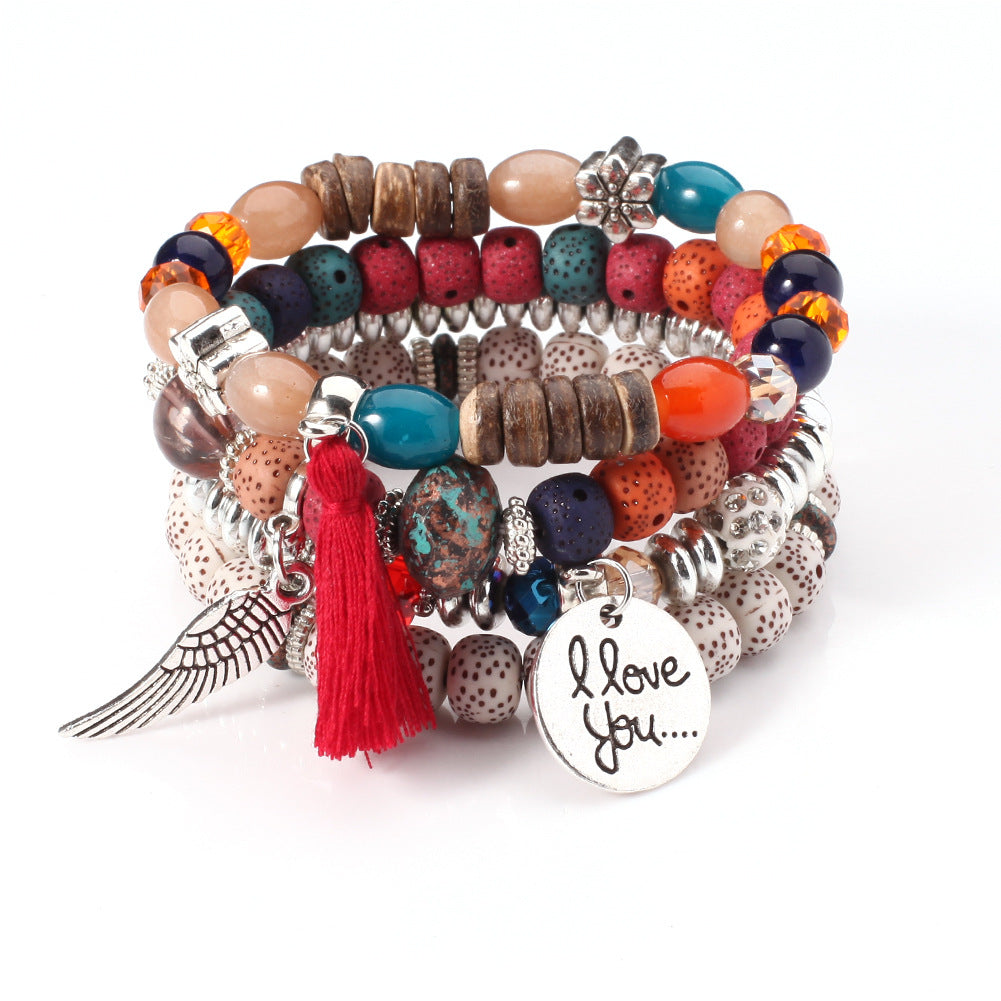 Boho Cross Beaded Bracelet - product image 2
