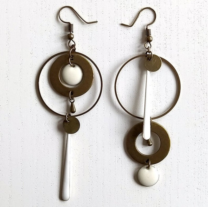 Vintage Statement Geometric Cross Earrings for Women - product image 13