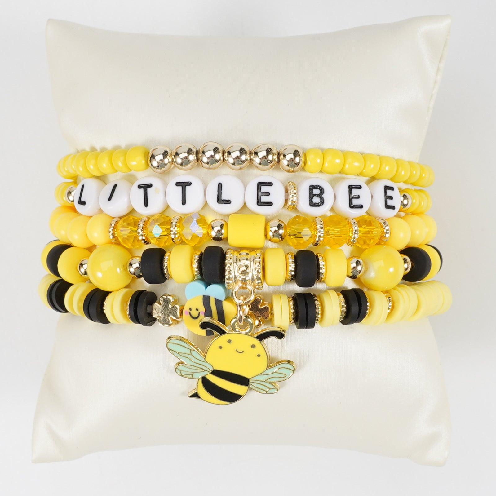Floral Cross Bee Beaded Necklace - product image 29