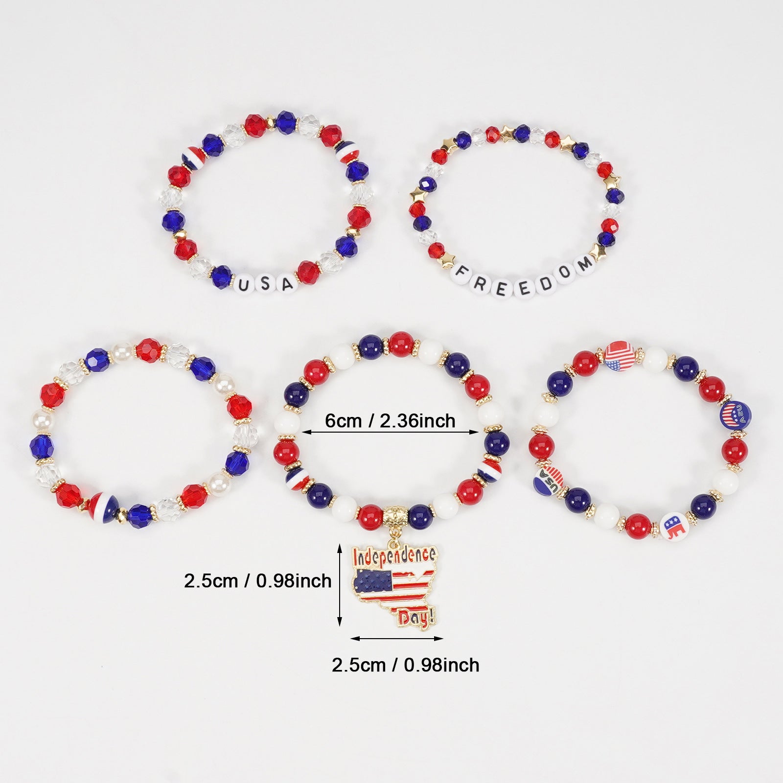 Flag Beaded Bracelet - product image 4