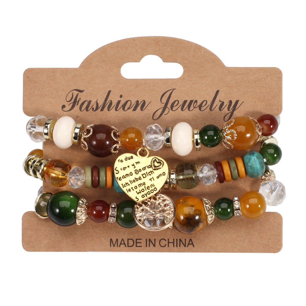 Boho Heart Cross Beaded Necklace - product image 12