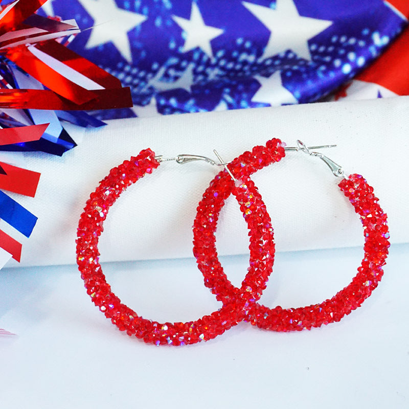 Cross Crystal Earrings