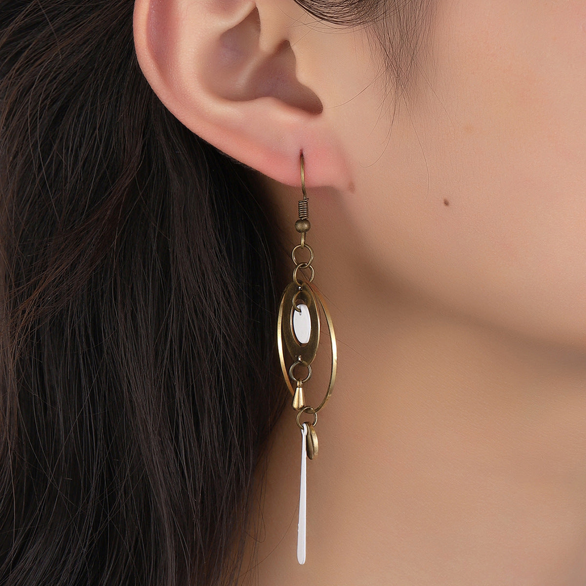 Vintage Statement Geometric Cross Earrings for Women - product image 4