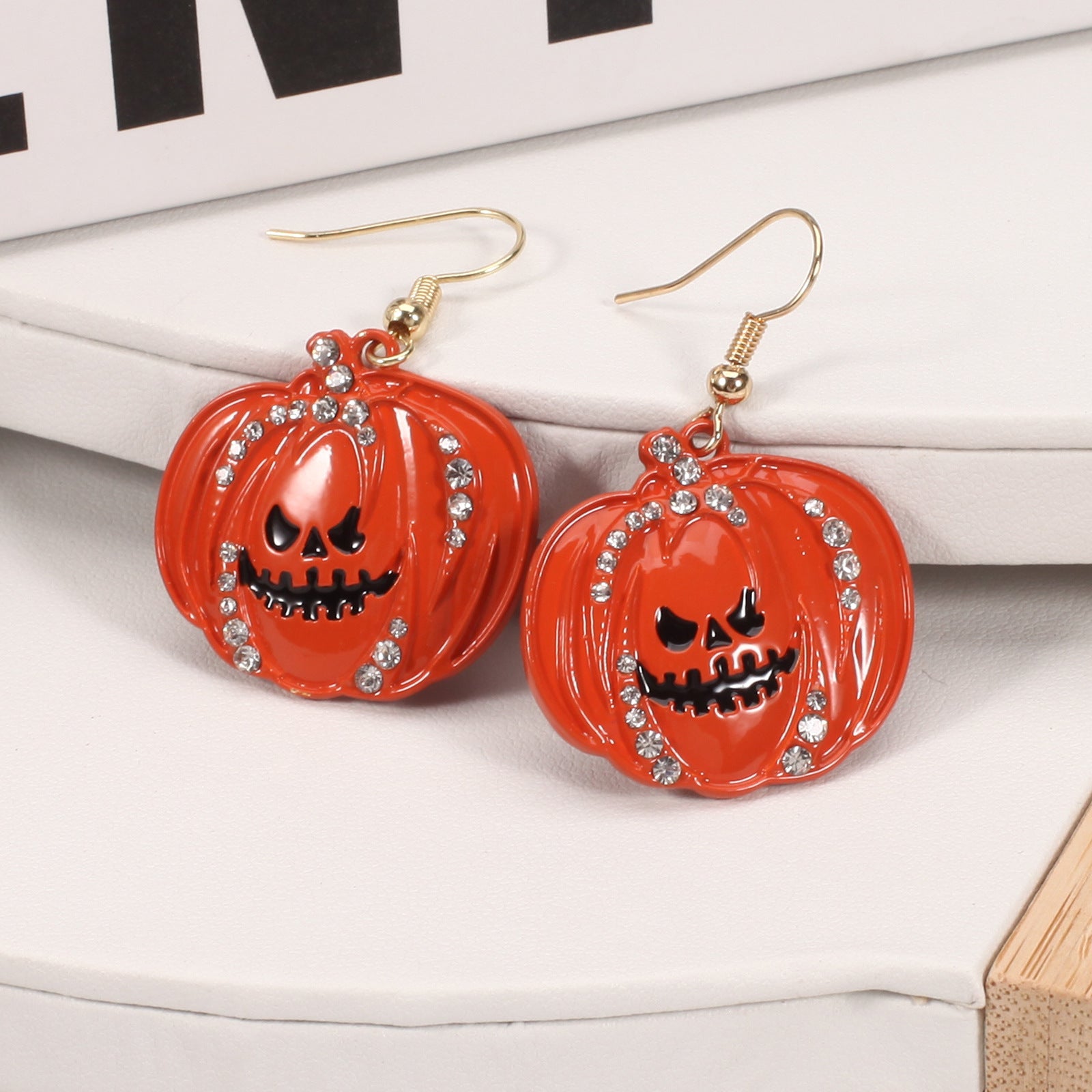 Halloween Earrings Featuring A Little Cat - A Screaming Ghost - A Pumpkin - A - product image 29