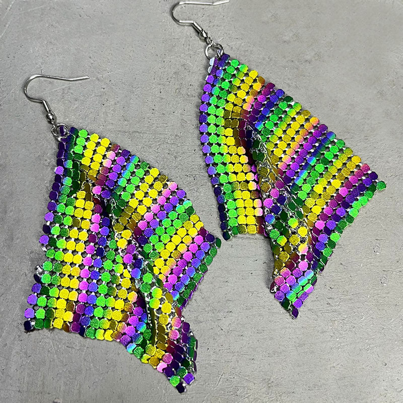 Statement Feather Cross Earrings - product image 2