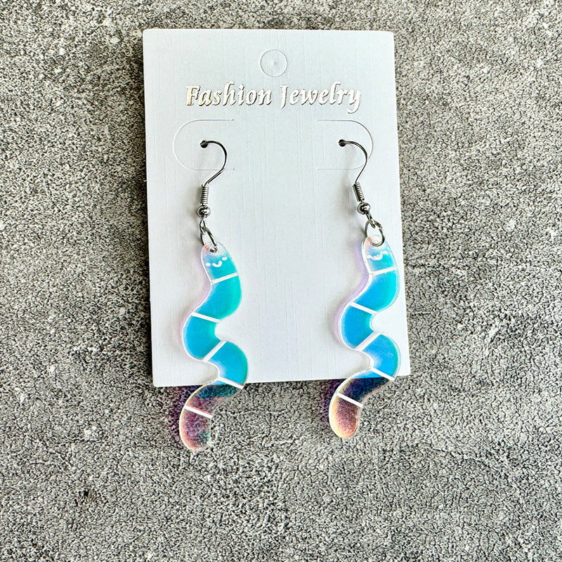 Floral Cross Acrylic Earrings - product image 3