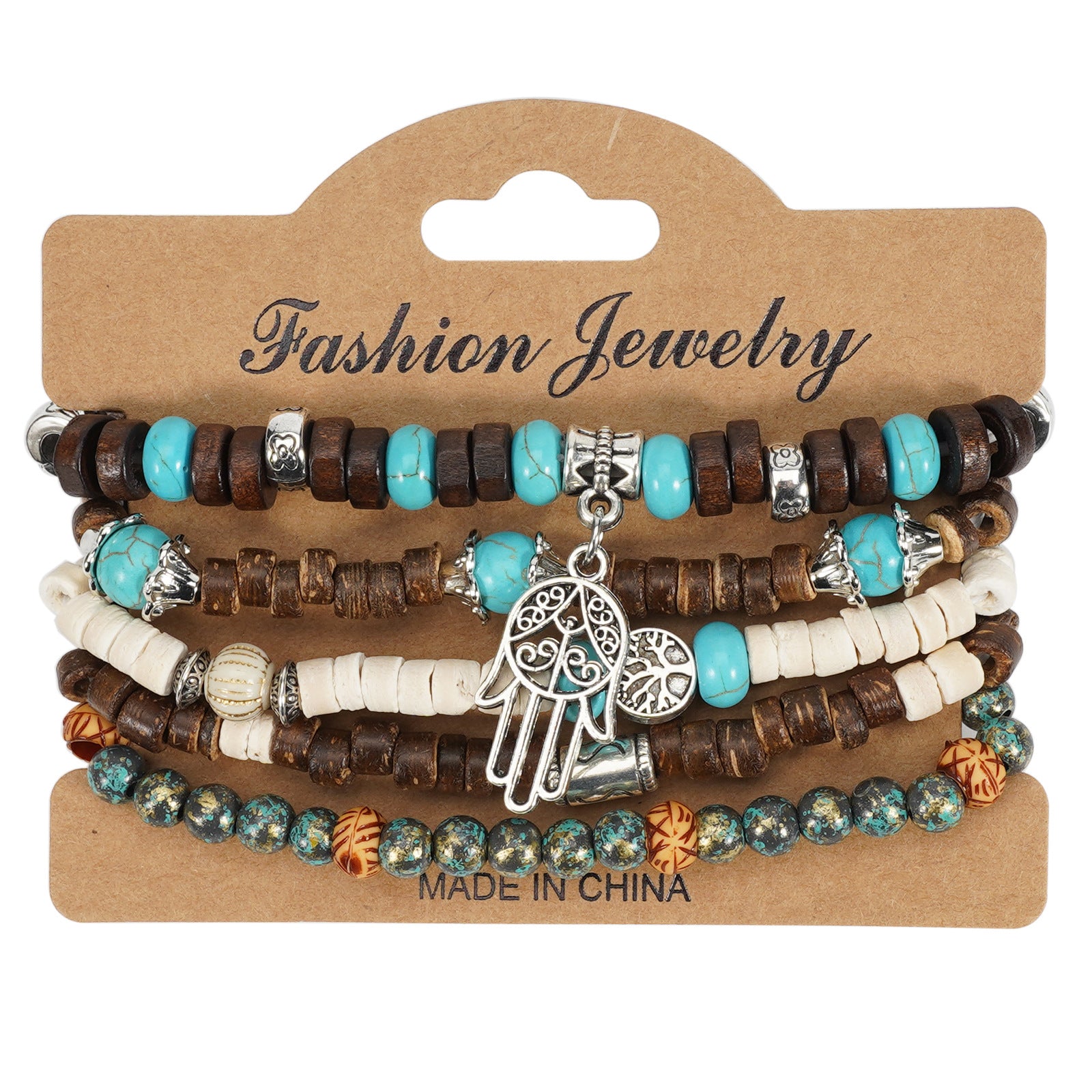 Heart Cross Wood Bracelet - product image 7