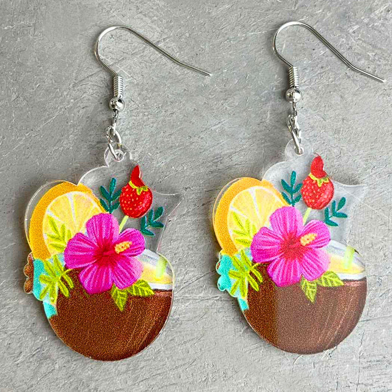Cross Acrylic Earrings - product image 4