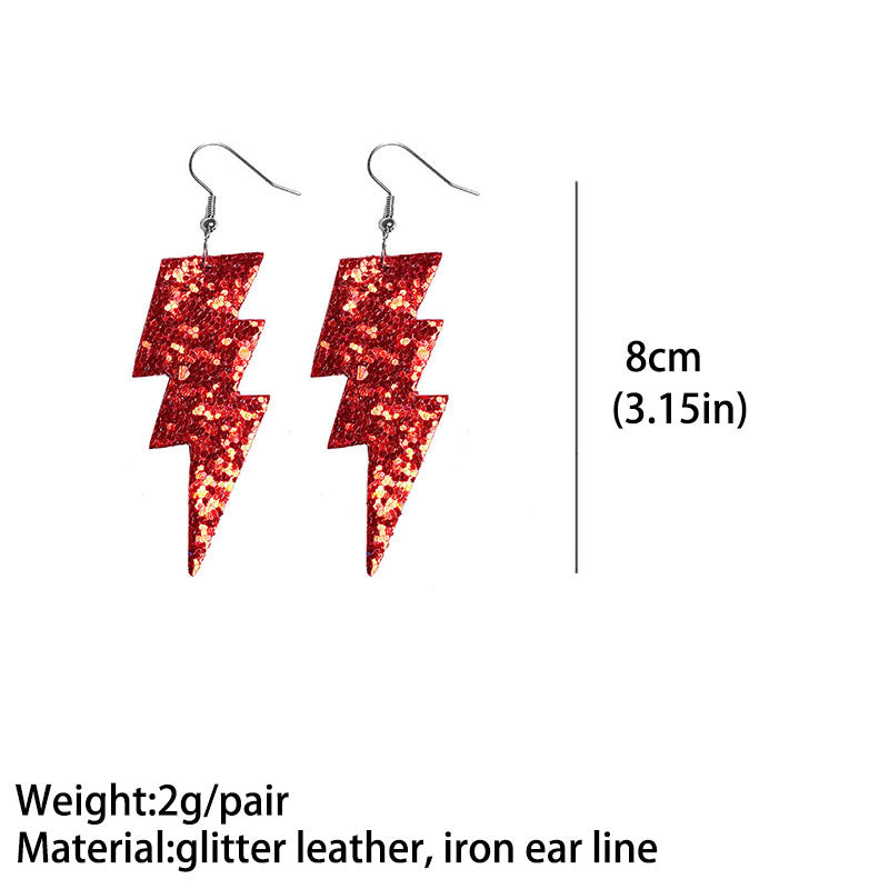 Statement Cross Leather Earrings - product image 4