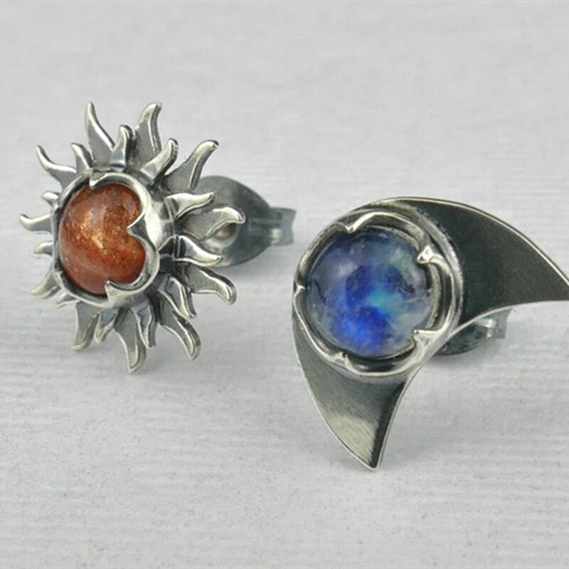 Boho Vintage Moon Cross Earrings - product image 8
