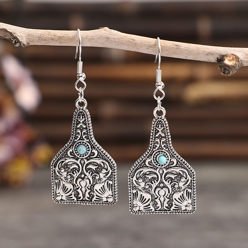 Turquoise Cross Earrings - product image 1