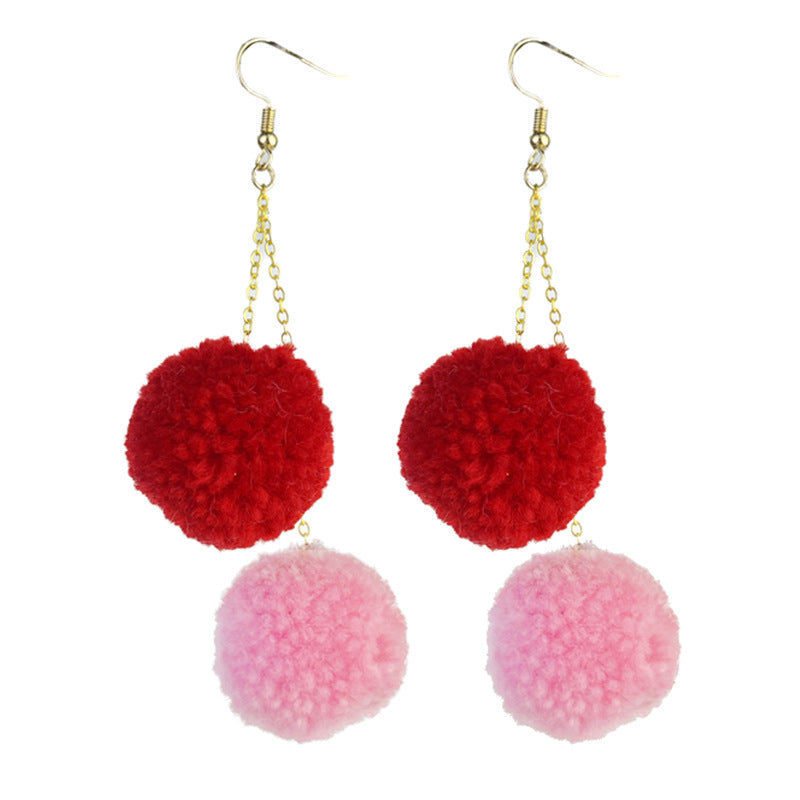 Heart Resin Beaded Earrings - product image 5